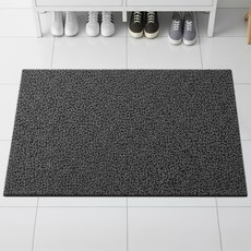 Hanbomnuri 玄關線圈地墊 浴室地墊 40 x 60 cm, 黑色, 1個