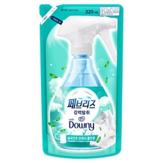 페브리즈 섬유탈취제 다우니 실내건조 프레시클린향 리필, 320ml, 1개