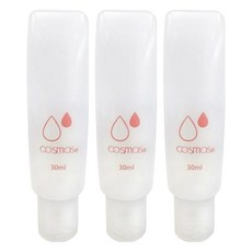 台灣 COSMOS B1 軟管分裝瓶 30ml, 透明色, 3條