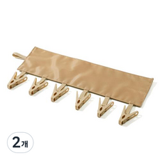 컬러 옷 모자걸이 후크, 브라운, 2개