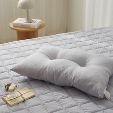 Ato House 半水洗 可整顆水洗 頸椎枕芯, 現代灰, 1個