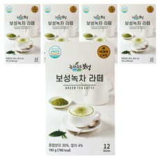녹차수도보성 보성녹차라떼 분말, 16g, 12개입, 5개