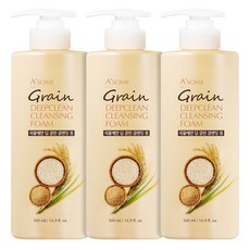 A'SOME 大容量穀物深層洗顏慕斯, 3入, 500ml