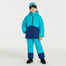 童款方形色塊鋪棉滑雪褲