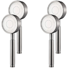 World Clean Tornado不鏽鋼淋浴蓮蓬頭, 4個, 銀色