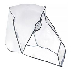 OhBabyLuxury 愛酷寶 雙開拉鏈推車雨罩 車寬46~54cm/中型推車適用 M, 黑色, 1個