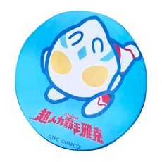 ULTRAMAN 超人力霸王 滑鼠墊Q板 泡棉 塑膠製 寬180mm 高180mm 厚3mm, 雅克 藍色, 1個