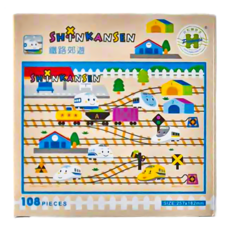 HUNDRED PICTURES 百耘圖 Shinkansen 新幹線鐵路郊遊拼圖 Set 108片, 1盒