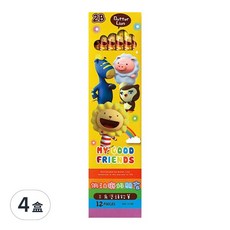 SIMBALION 雄獅 2B 好朋友三角塗頭鉛筆, #1158, 48支