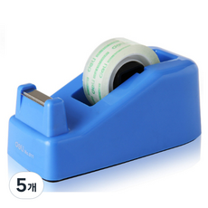 스카치테이프 컷팅기미니 커터기 디스펜서, 블루, 5개