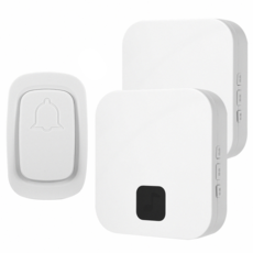 AHOYE 音量可調1對2無線門鈴 電池式, 1組