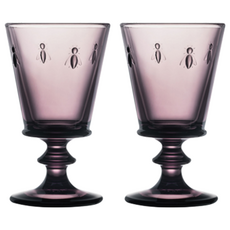 라로쉐 아베이오 고블렛 와인잔 퍼플레드, 240ml, 2개