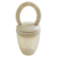 Basilic 貝喜力克 二代蔬果咬泥棒, 3個月以上適用, 矽膠水果餵食器, SD141823, 奶茶色, 1個