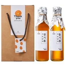 50년전통대현상회 저온압착 참기름 180ml + 들기름 180ml + 선물박스 세트, 1세트