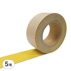 프로탑 미끄럼 방지 테이프 50mm x 10m 노랑, 5개