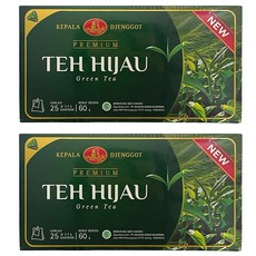KEPALA DJENGGOT TEH HIJAU 綠茶包 60公克(25包), 2.4g, 2盒