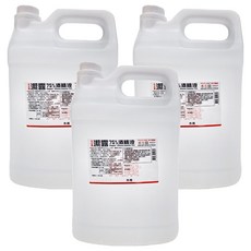安皮露 潔露75%酒精, 4L, 3桶