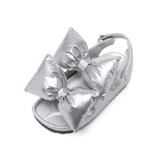 LA STELLA 女童柔軟氣墊蝴蝶結泡泡涼鞋