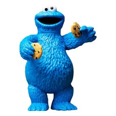 SUPER7 芝麻街 Sesame Street 餅乾怪獸 Cookie Monster Wave 2 可動完成品, 9.525cm, 餅乾怪獸 藍色, 1個