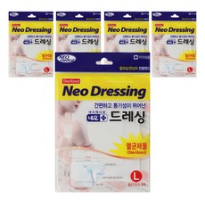 네오 드레싱 멸균거즈밴드 백색, 4개입, 5개