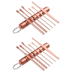 파라디 귀이개 핑크골드 7종 세트, 2세트