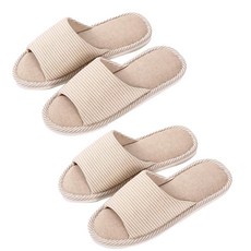 LIFE LANCE 條紋客廳鞋, 米色, 2雙