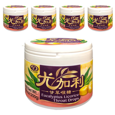 綠得製菓 尤加利甘草喉糖 200g, 5罐
