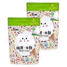 玉山碾米 糙厚米餅, 原味, 40g, 2包