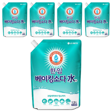 한입 베이킹소다수 리필, 1.2L, 5개