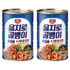 Dongwon 東遠 乙支路螺肉&烤鮟鱇魚絲罐頭, 2罐, 300g