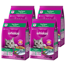 whiskas 偉嘉 貓乾糧, 鮪魚總匯口味, 1.2kg, 4袋