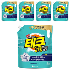 테크 호르몬 특유취 제거 액체세제 드럼용 리필, 5개, 2L