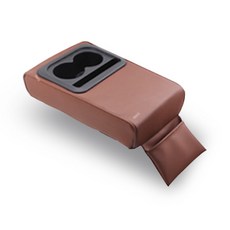 URBAN CAR 多用途中控台記憶泡棉車用收納靠墊, 棕色, 1個