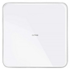 atflee T3 數位 LED 電子體重計 強化玻璃+ABS 最大測量重量 180kg 附2顆電池, M89050, 白色, 1個