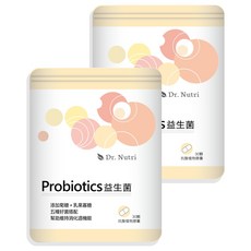Dr.Nutri 益生菌膠囊 (30顆/包) 470mg 維持消化機能 抗酸植物膠囊, 2包