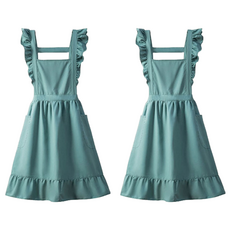 soonZAM 公主女僕風圍裙, 2個, 綠色