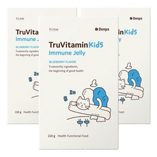 Denps 孩童維他命果凍條 藍莓口味 14條入, 3個, 210g