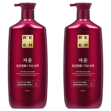 리엔 자윤 모근강화 지성 샴푸, 950ml, 2개