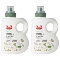 비앤비 라즈베리 식초 담은 무향 비건 섬유 유아 세제 용기형, 2개, 1.5L