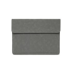 리빙토픽 데일리 레더 노트북 패드 파우치, 진그레이, 1개