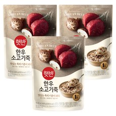 햇반 한우소고기죽, 420g, 3개