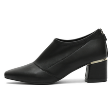 J SHOE Rikla 彈力輕量粗跟短靴 5.5cm