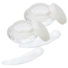 台灣 COSMOS V10 面霜盒 附挖棒, 白色, 2組