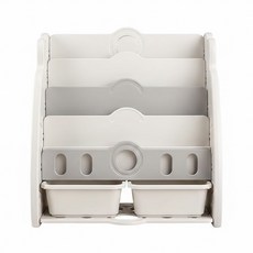 lilikoko 哩哩摳摳 兒童三層書架, 白色, 4層