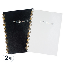 OXFORD 黑白精裝硬殼左翻線圈筆記本 B5 80p, 隨機出貨, 2個