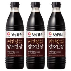 햇살담은 씨간장 숙성공법 양조간장, 840ml, 3개