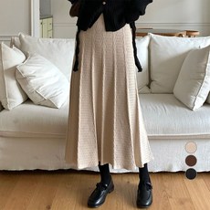 afinar 女士百褶針織長裙