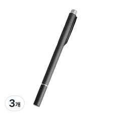 희망 초미세 스마트폰 터치펜, 블랙, 3개