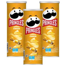 PRINGLES 品客 洋芋片 香濃起司口味，一口接一口，美味無法擋, 102g, 3罐