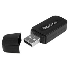 infotec 英富達 USB藍牙5.0 AUX音源接收器, V5.0+BLE, 8-10M工作距離, OO-50BD5, 1個